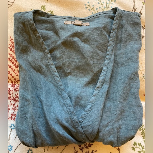 FLAX blue wrap top • size P (XS 4/6) • light blue • 3/4 sleeve • beautiful! 😍 - Picture 10 of 10